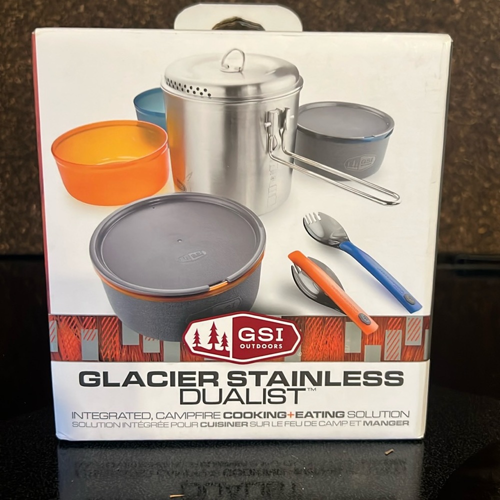 Glacier Stainless Dualist outdoor cookware New in Box
